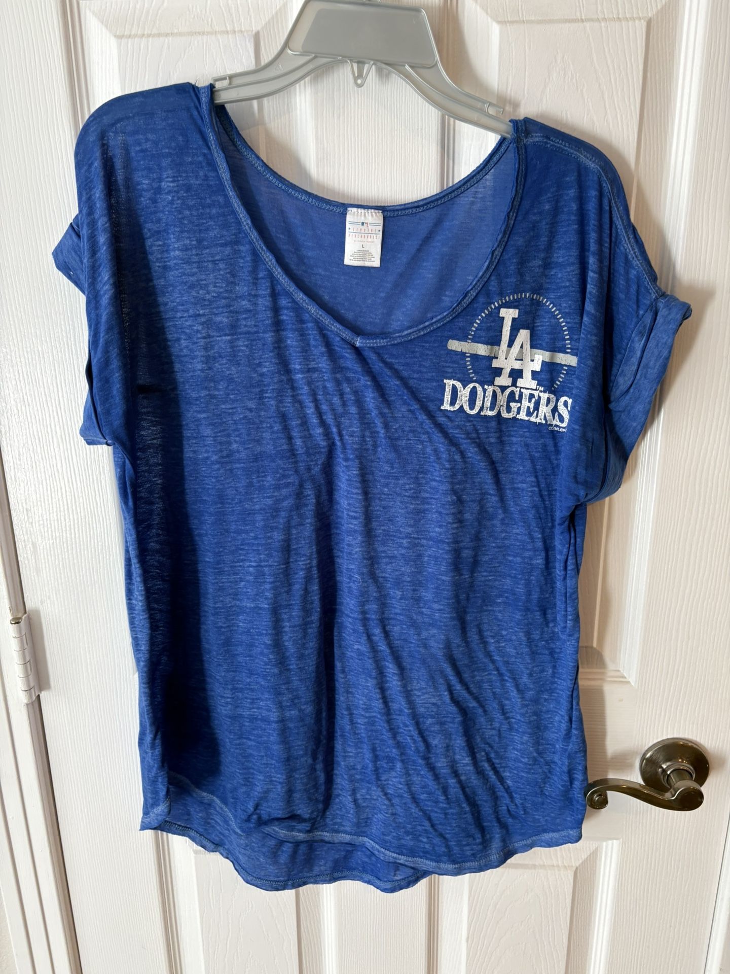 La Dodgers blue women’s top shirt - Size Large - Genuine Merchindise - Simi Valley