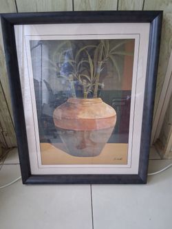J. Conde Framed Bamboo Still Life Art Print