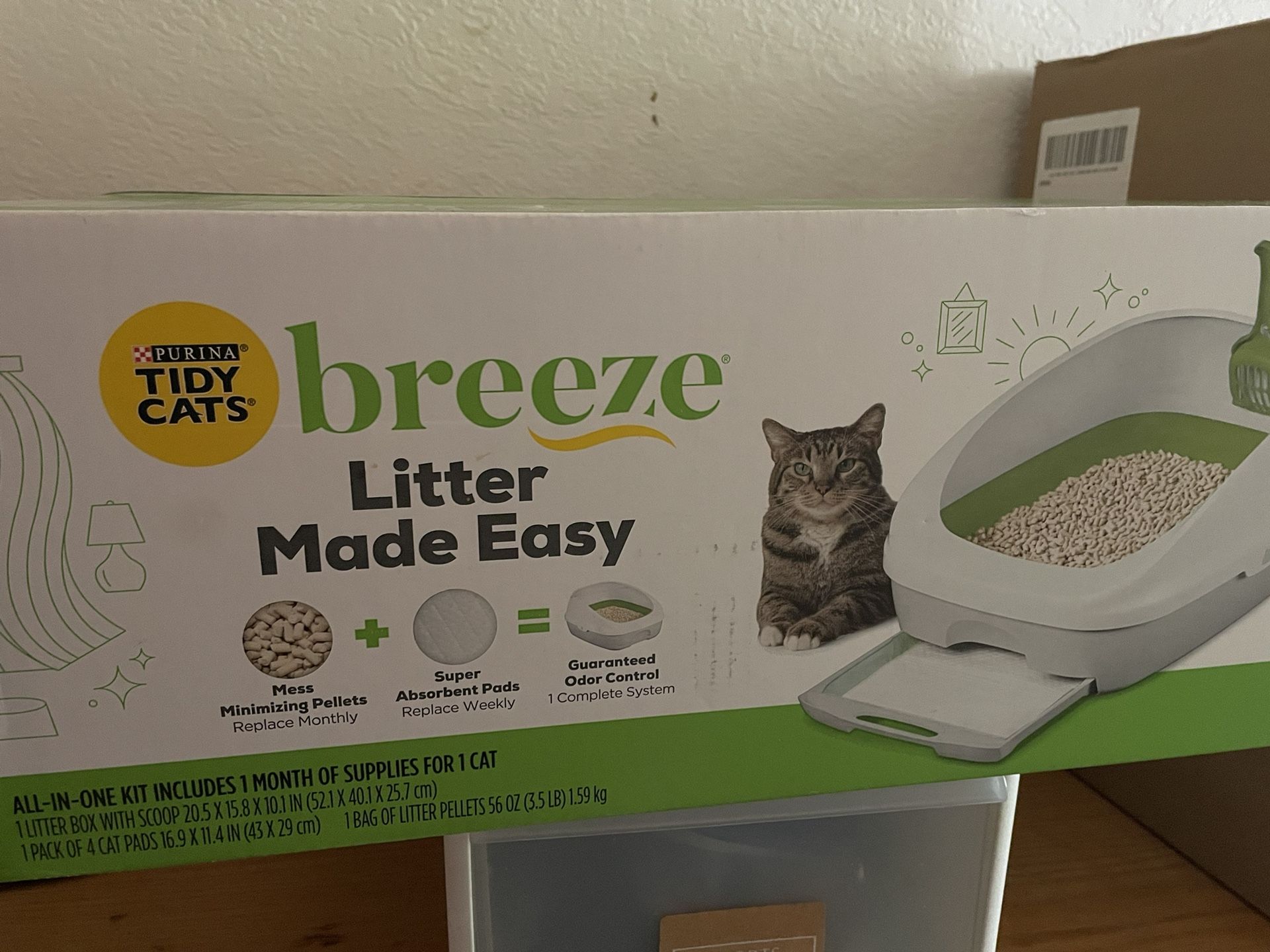Breeze Cat Litter Box New