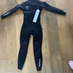 NEW with Tags Vissla Youth Size 8 4/3 Full Wetsuit