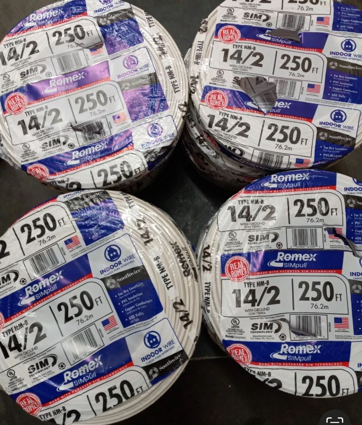 New Romex Wire 14/2