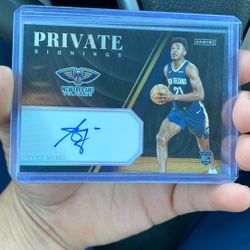 Yves Missi Private Signings Card 