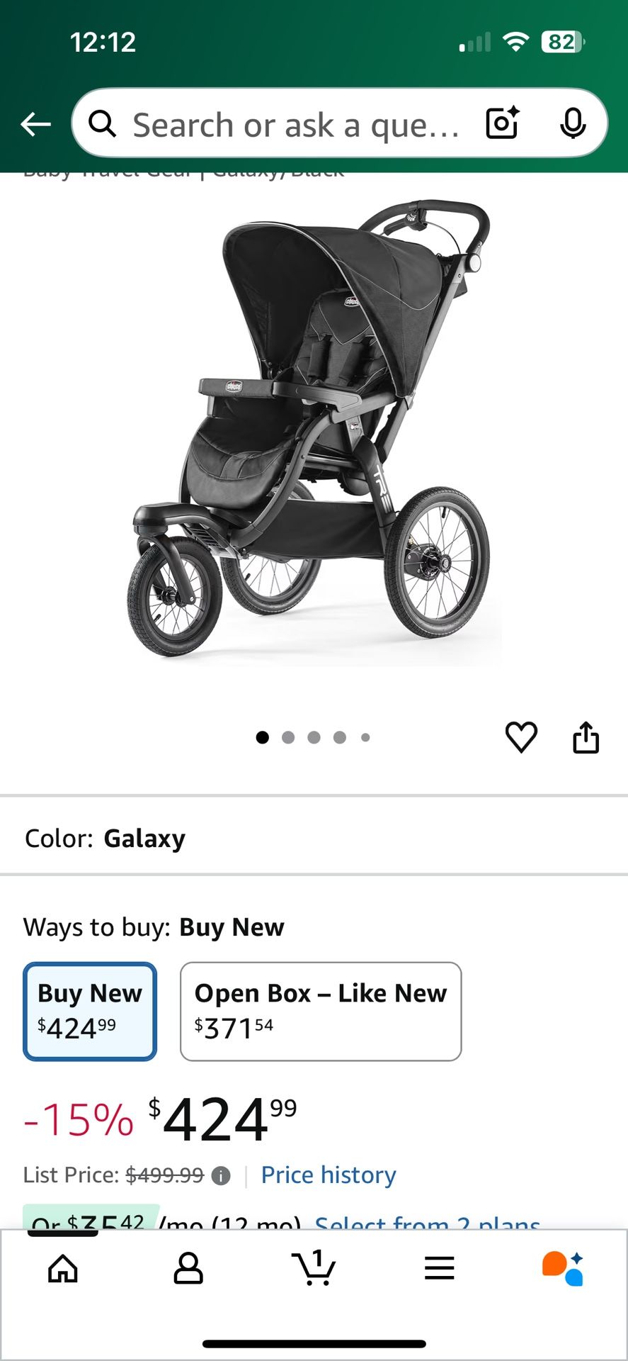 Tre Jogging Stroller