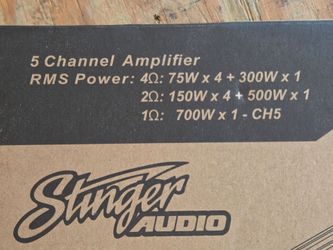 NON WORKING Stinger 5 channel amp