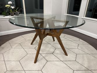 54 Inch Glass Dining Table
