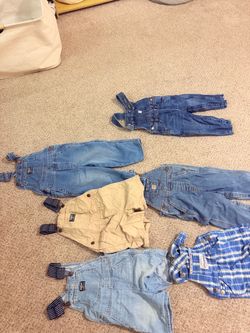 Overalls size range 12months to 2t