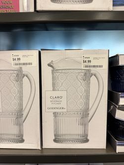 Godinger Claro Pitcher, 33 oz, Clear