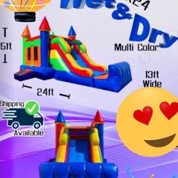 13x13 Wet And Dry Commercial Jumper Excellent condition with basketball hoop inside