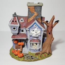 Halloween Haunted House Tealight Candle Holder