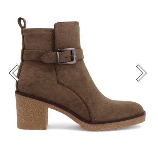 MIA ankle boots with buckle belt detail