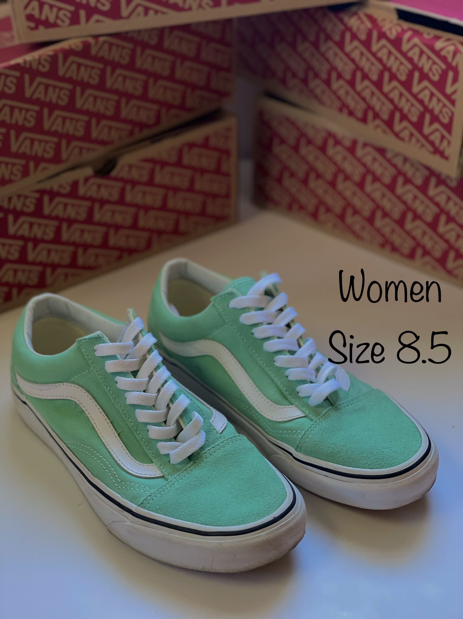 Teal Vans 