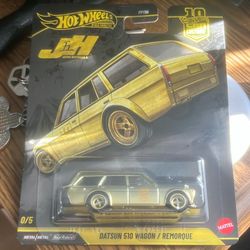 Hot Wheels 2026 Japan Historics 5 (JH5) Datsun 510 Wagon Chase 0/5 Gold