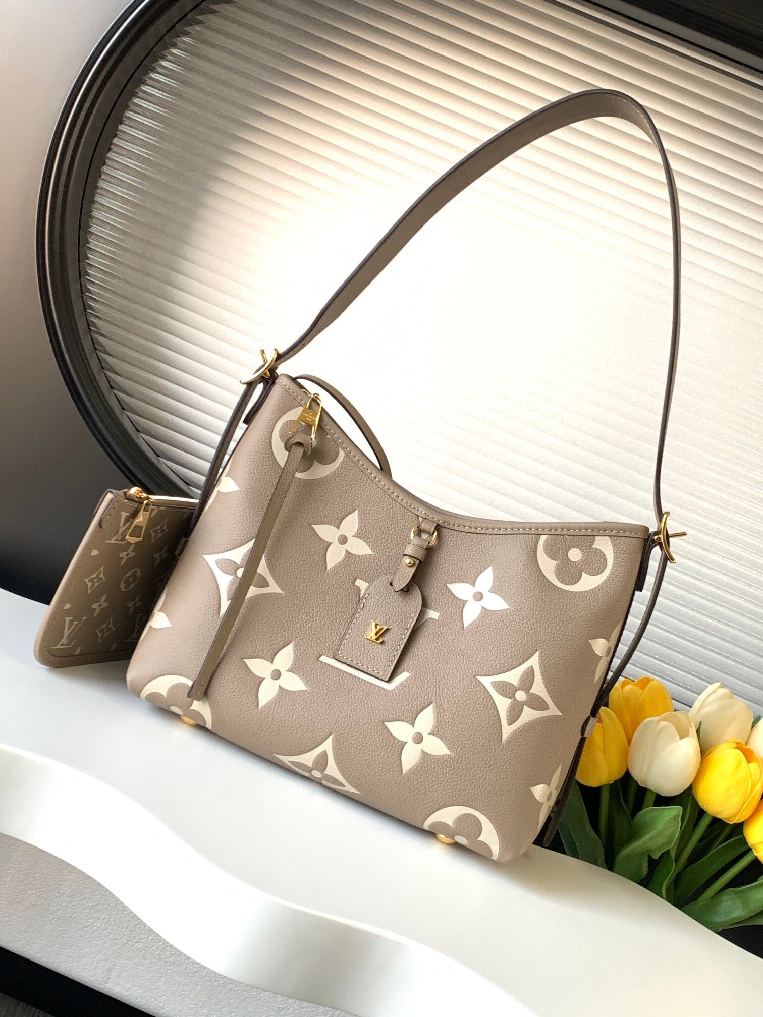 A classic women's shoulder bag