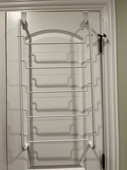 Metal over the door storage