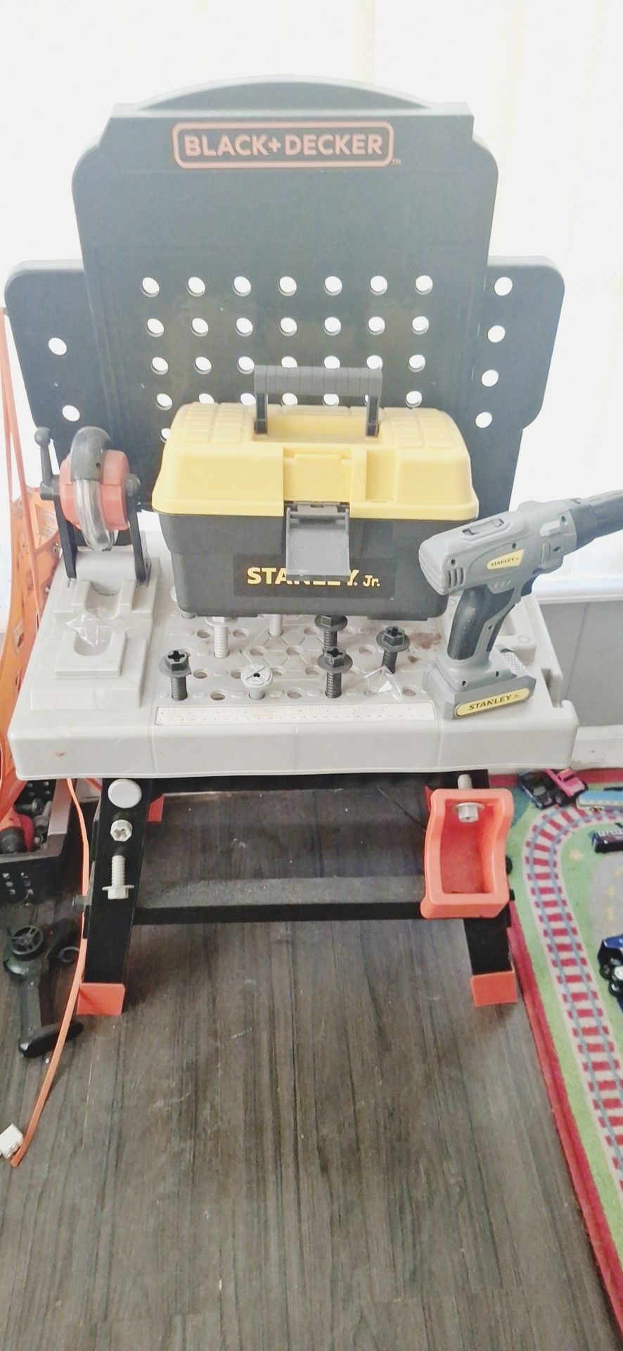 Kids Work Bench With Tool Box. Black And Decker