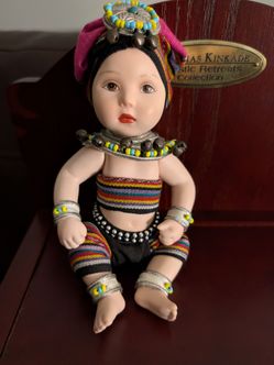 Papa Tung Collection "Songkian" Handcrafted Full Porcelain Doll – Around the World Series $45 OBO
