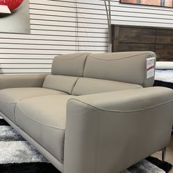 BEIGE SOFA PU LEATHER