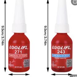 2 Pack - Red & Blue thread locker 271/243