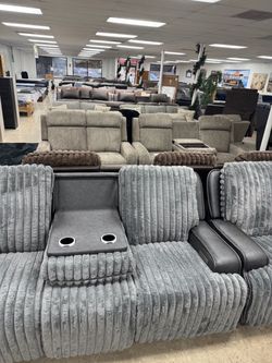 Loveseat black, or gray starting at