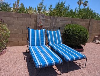 Wrought Iron Chaise Lounges