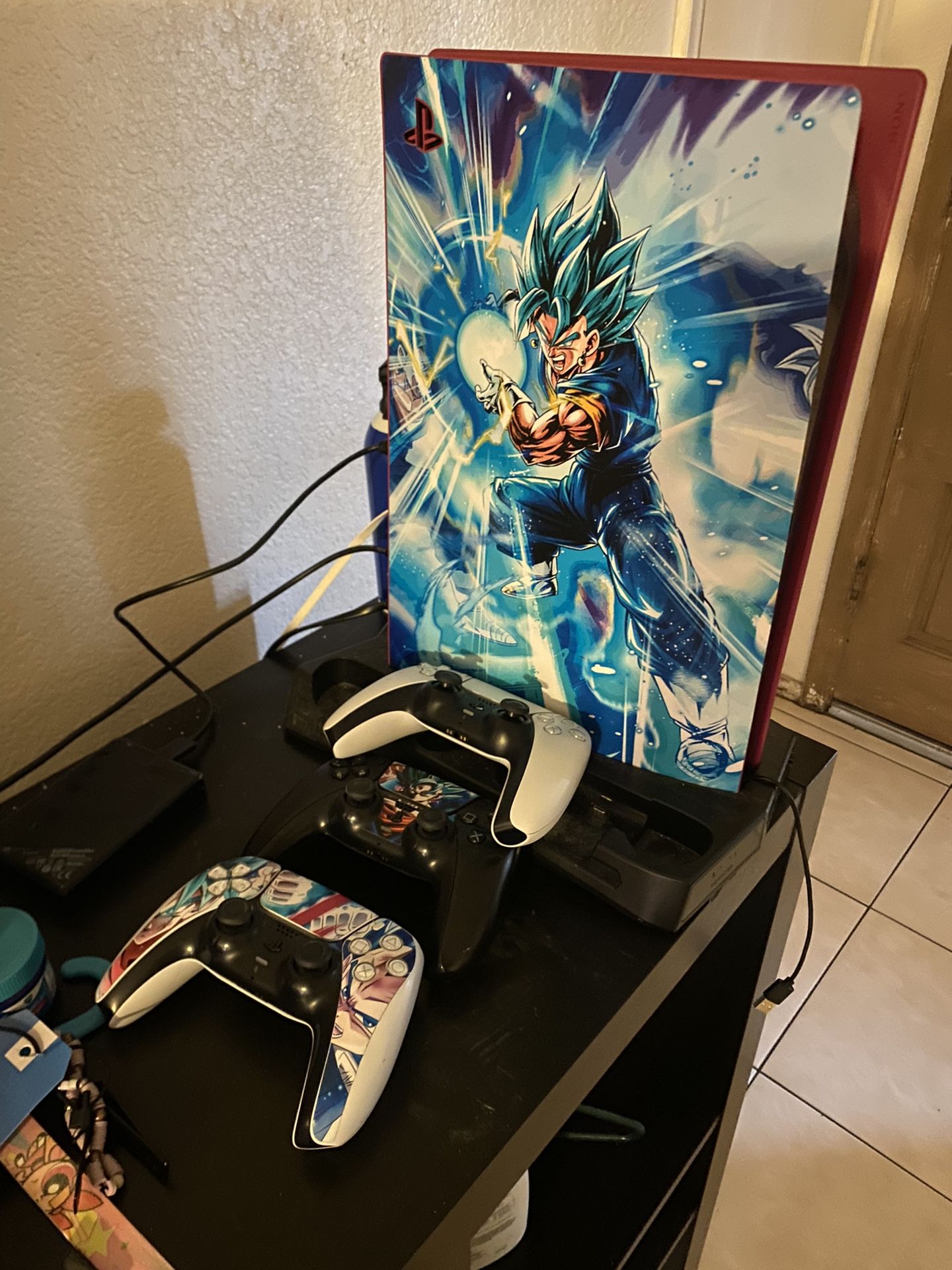 PS5 With Charging/Cooling Dock And 3 Controllers