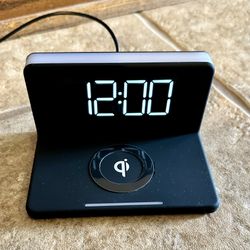 Alarm Clock With Wireless Phone Charging