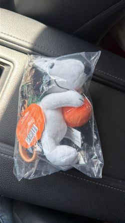 Snoopy Plush Toy with Pumpkin