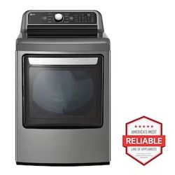 LG EasyLoad 7.3-cu ft Smart Electric Dryer (Graphite Steel)