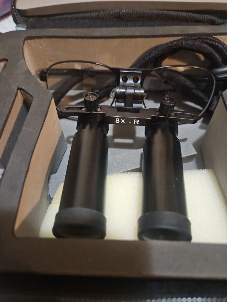 Surgical Medical Binocular Loupes 8X -R Glass Lens