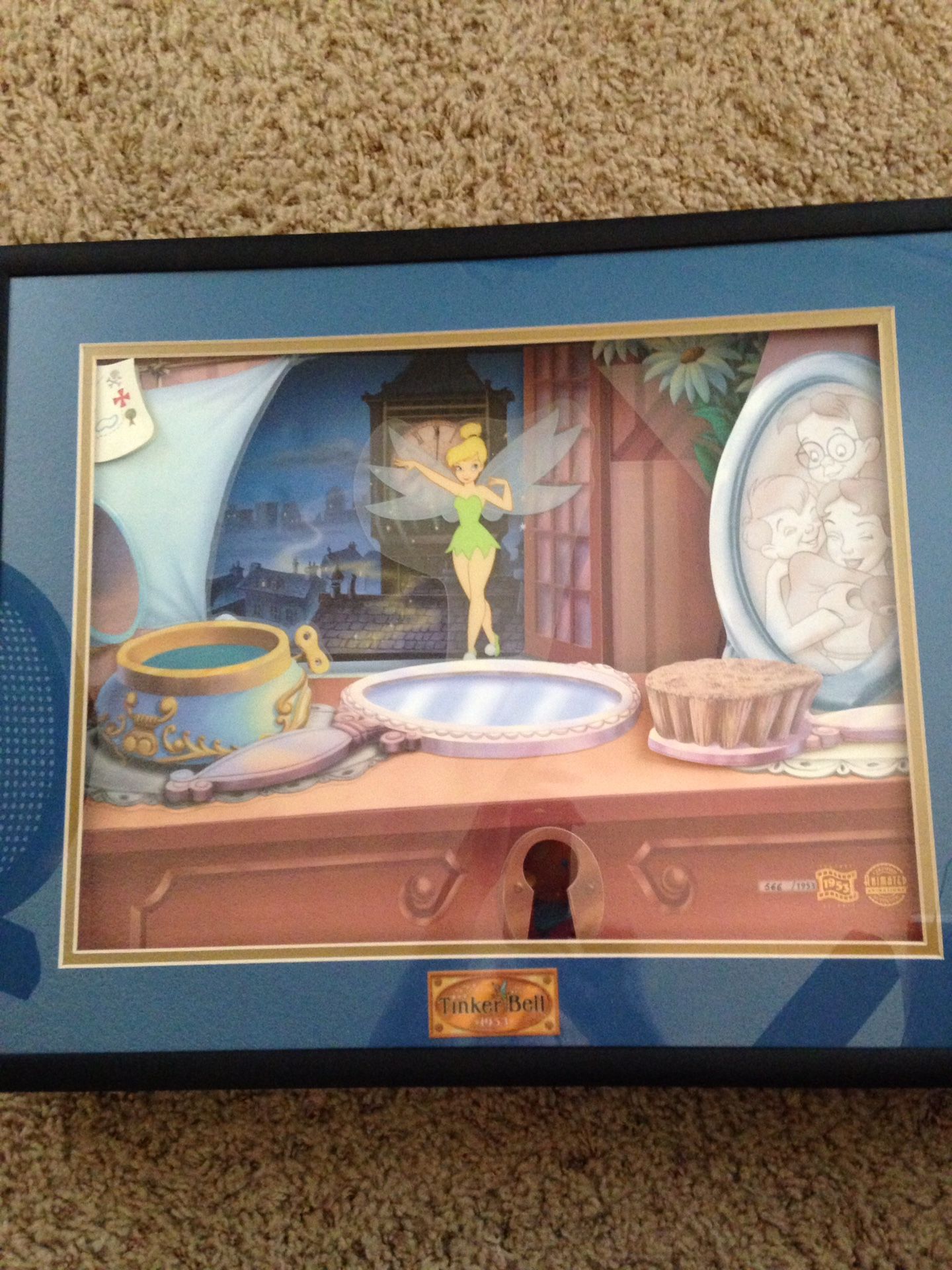 Rare Tinkerbell Animated Animations: Very Collectable Shadow Box Art