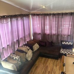 Sectional Couch with Matching Chair 