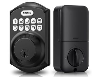 TEEHO TE001 Keyless Entry Deadbolt with Keypad for Front Door, Matte Black