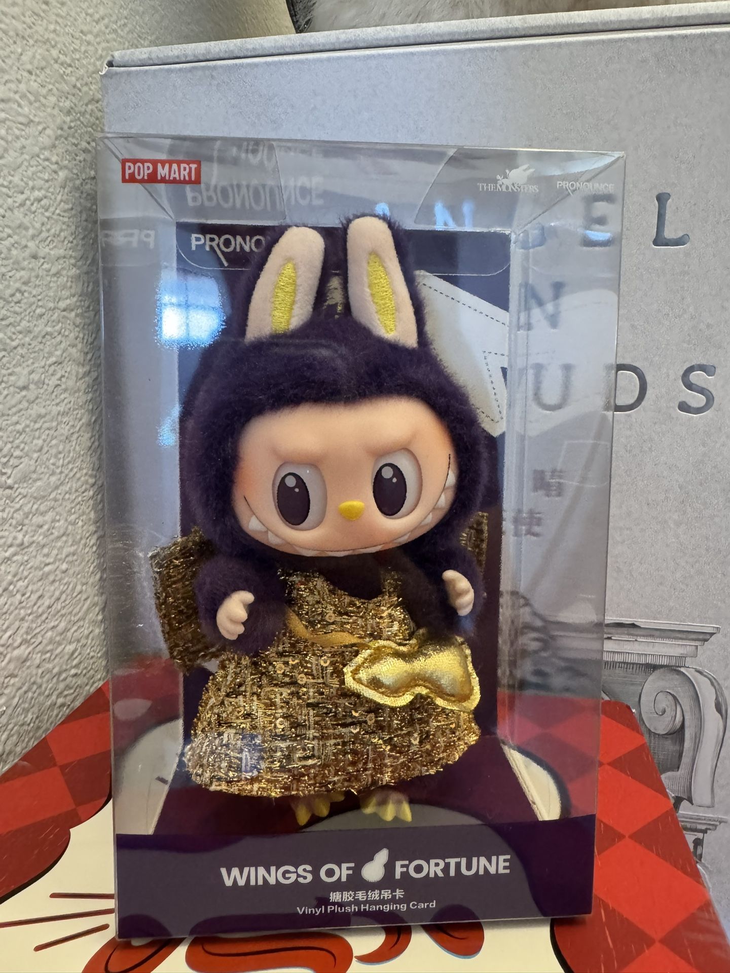Labubu X Pronounce Wings Of Fortune vinyl Plush Hanging Card
