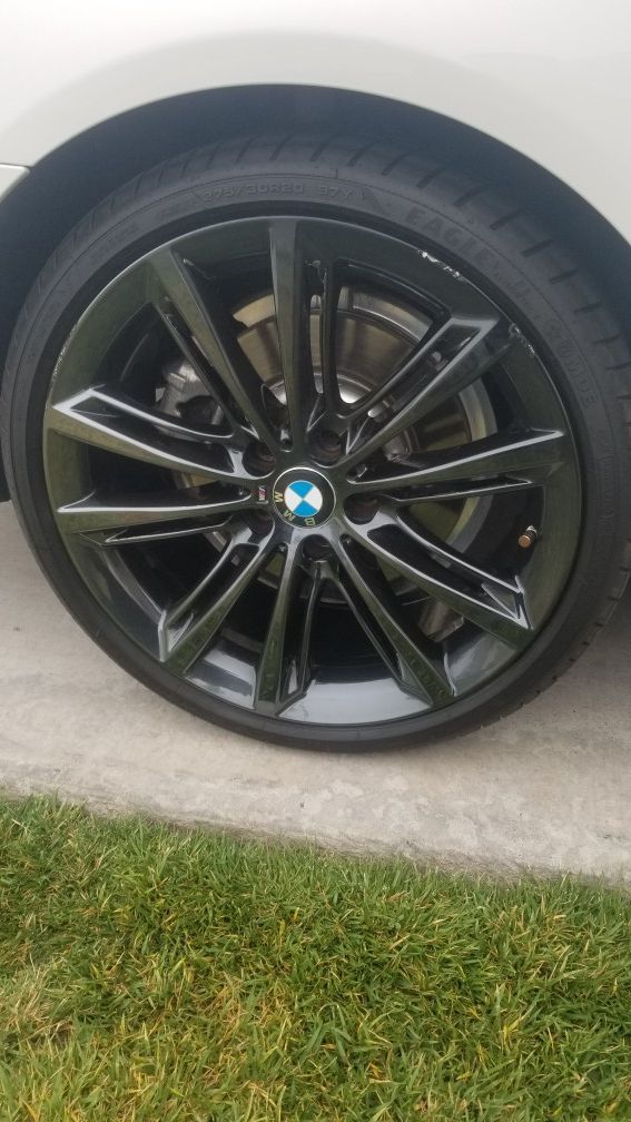 BMW black chrome wheels only