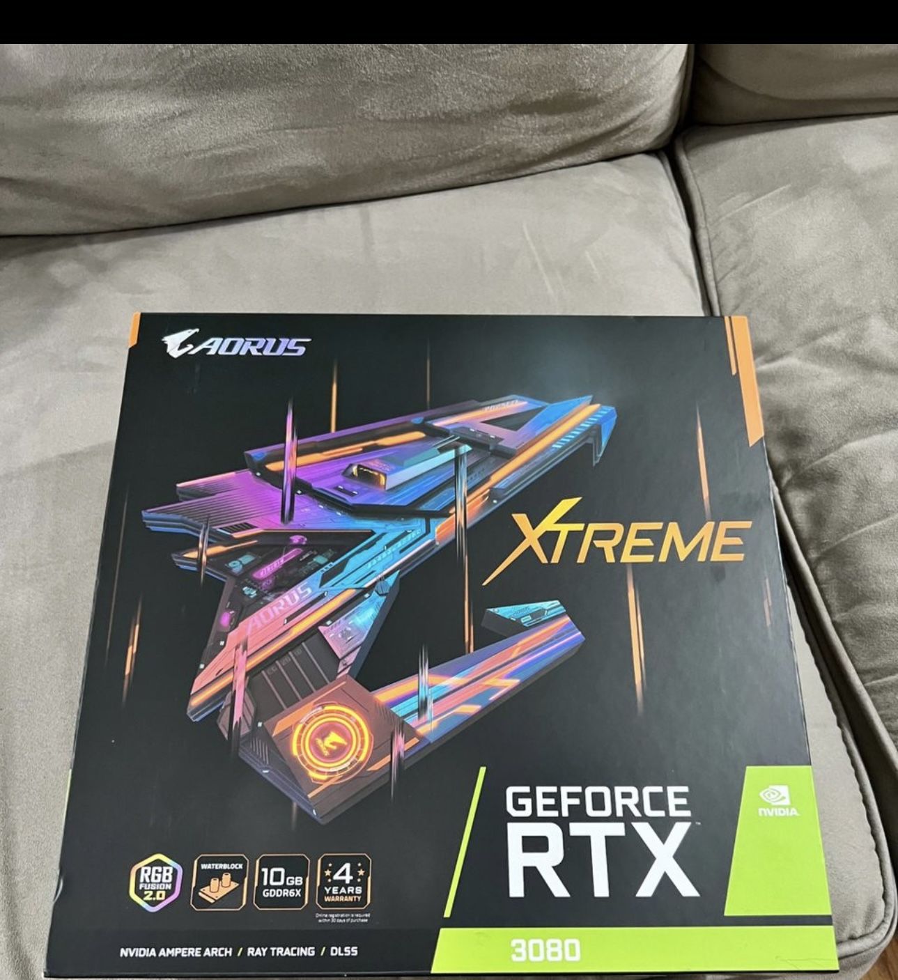GIGABYTE AORUS GeForce RTX 3080 Xtreme Waterforce WB 10gb