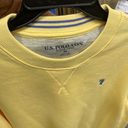 Yellow U.S. Polo Assn. yellow sweatshirt Size M, XL, L 