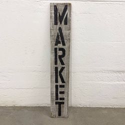 Wooden Market Sign