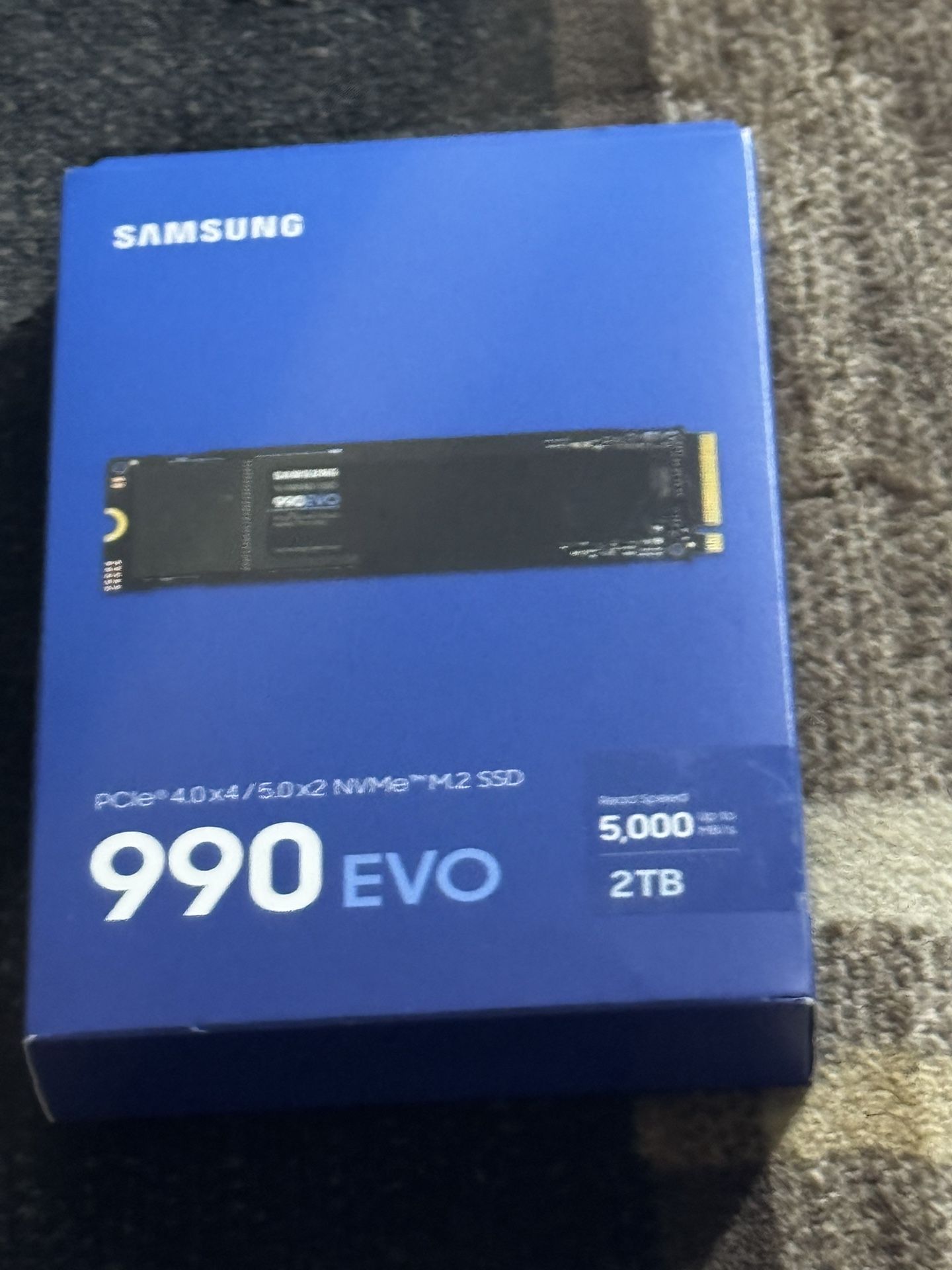 SAMSUNG 990 EVO SSD 1TB, PCIe Gen 4x4, Gen 5x2 M.2 2280 NVMe Internal Solid State Drive, Speeds Up to 5,000MB/s