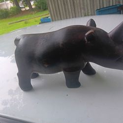 Hand Carved  Rhinoceros 