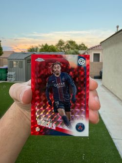 Bradley Barcola Paris Saint-Germain /5 Red Short Print