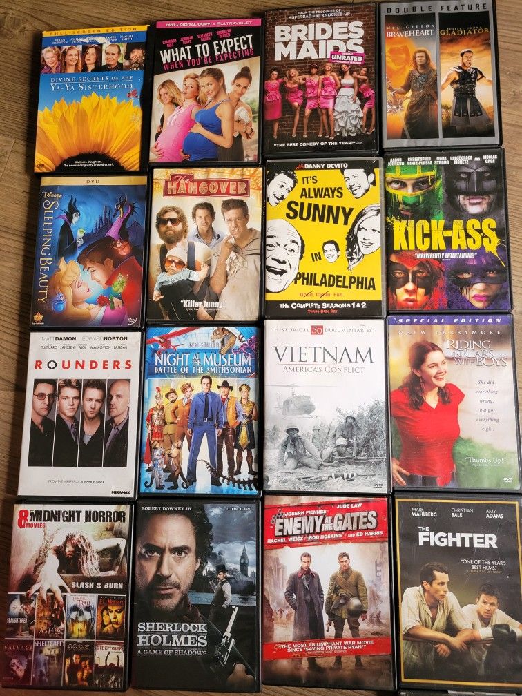 DVDs For Sale $1 Each Or 6 For $5