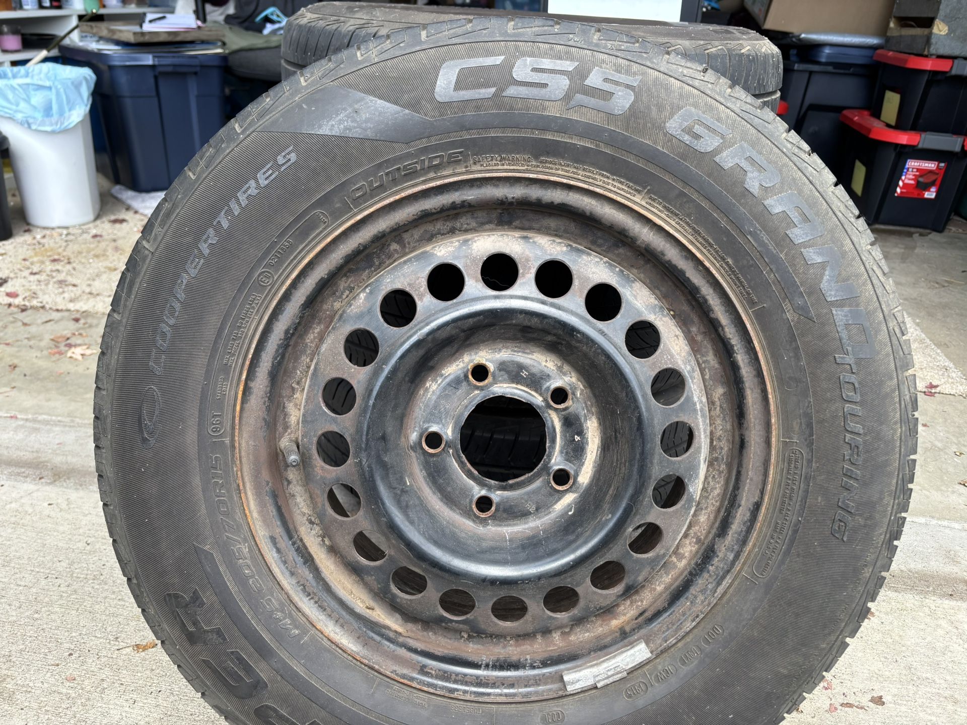 Set Of 4 Cooper Grand Touring Tires 205/70R15 $150.00 They have well over 50% of tread left.