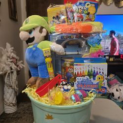 Mario bros easter basket