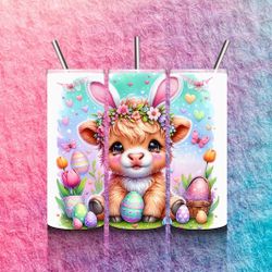 Hailey Cow Easter  Tumbler 