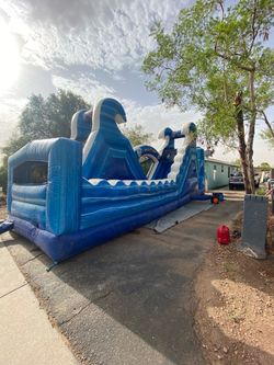 Large Inflatable Bounce House Water Slide Combo