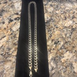 10K DIAMOND CUT SOLID GOLD CURB LINK CHAIN 🔥