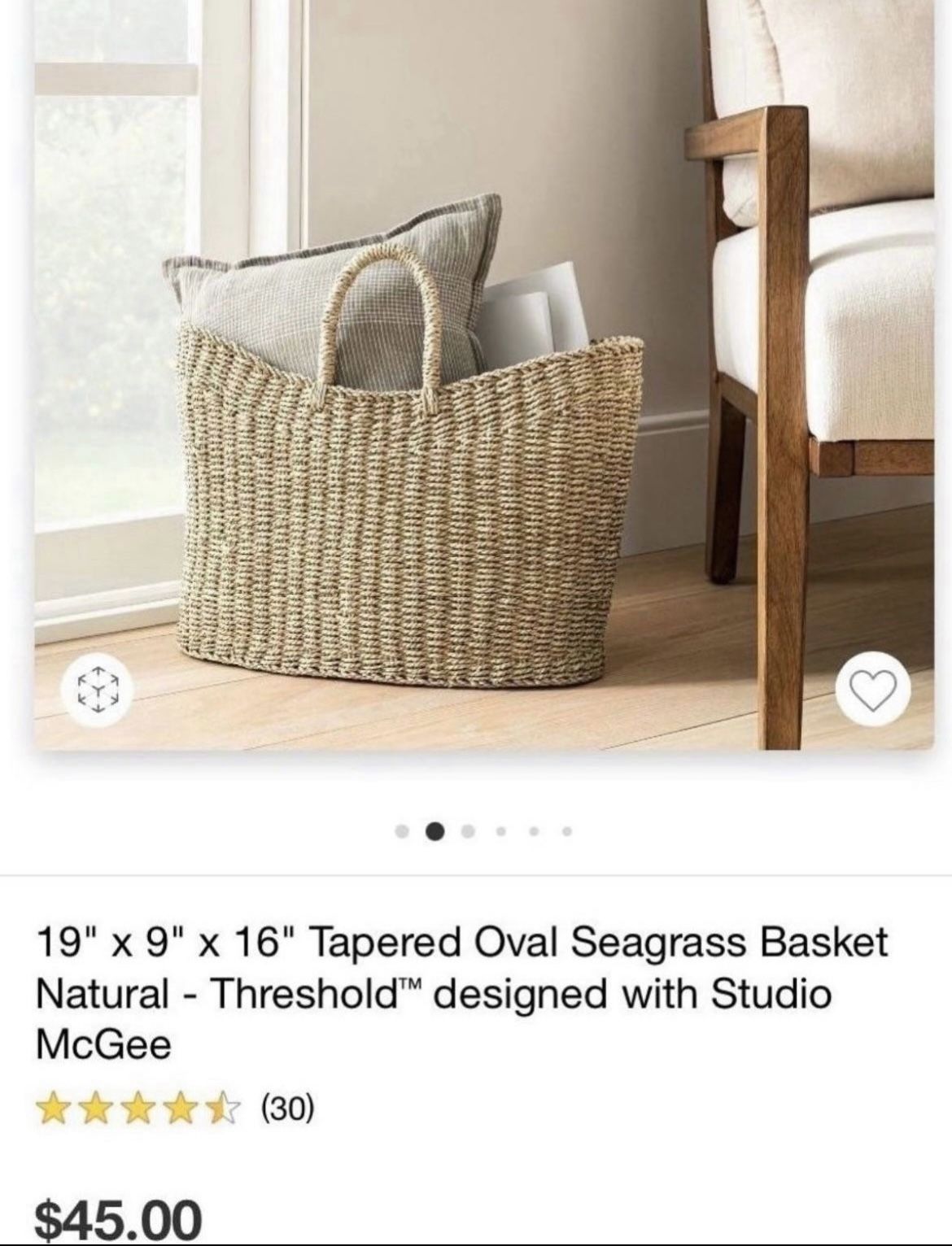 Studio mcgee baskets deals