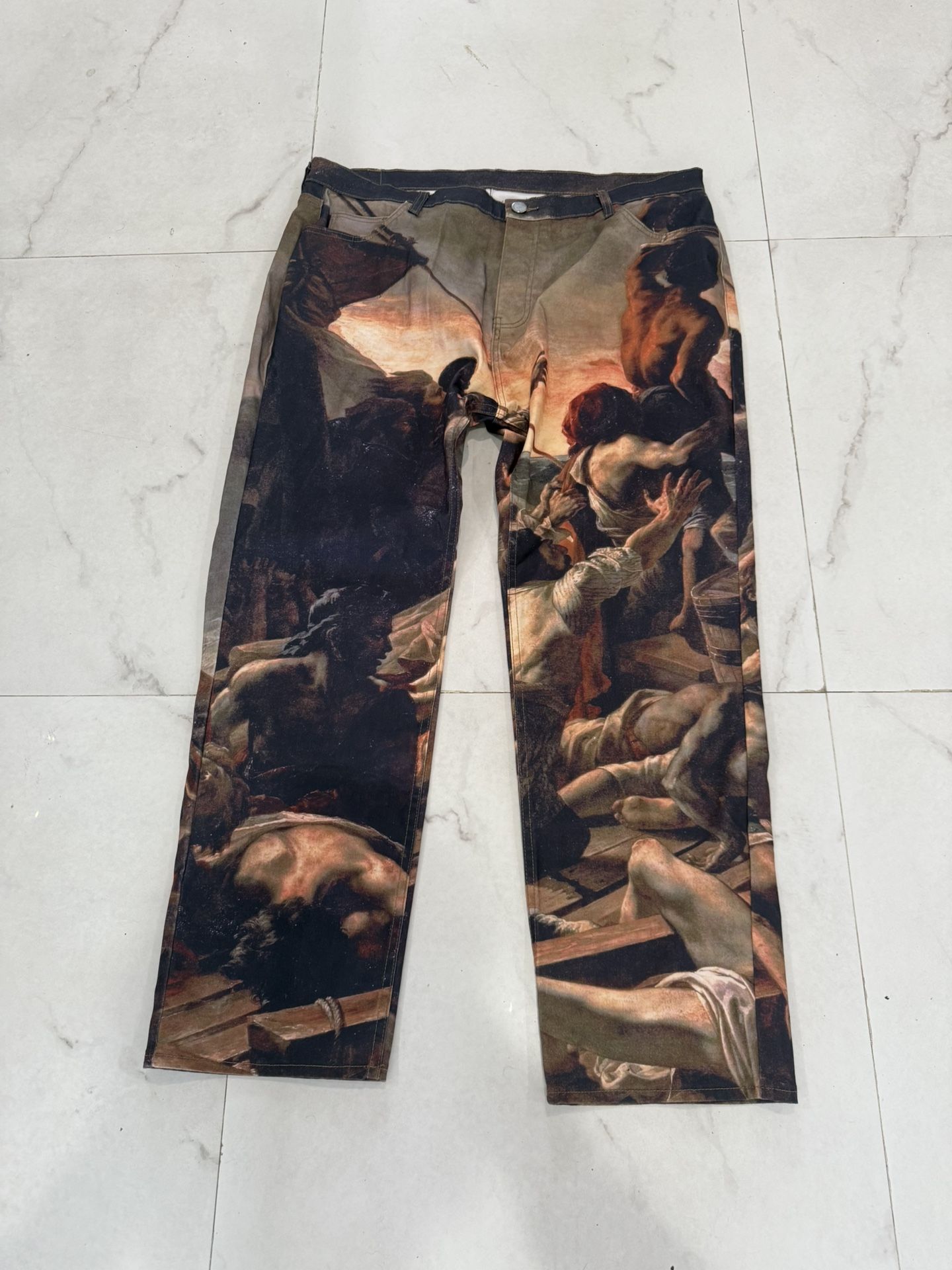 Mnml Oil Painting Art Jeans Size 40 Brand New