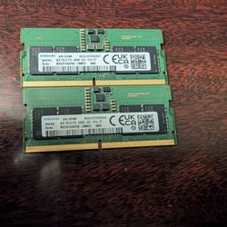 DDR5 5200MHZ Laptop Ram (Listed Price Is For Both)