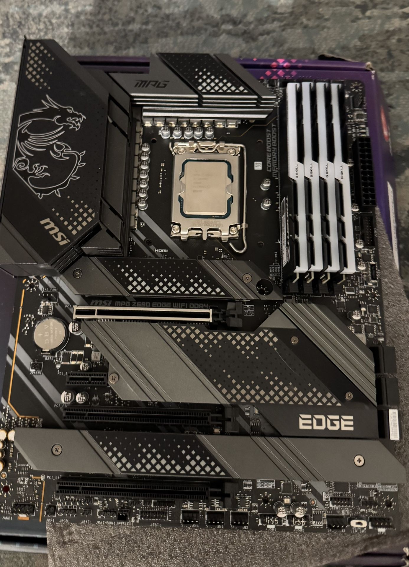 Intel i5-13600KF + Z690 edge Motherboard + 64GB G.Skill DDR4 RAM | High-Performance rgb Bundle